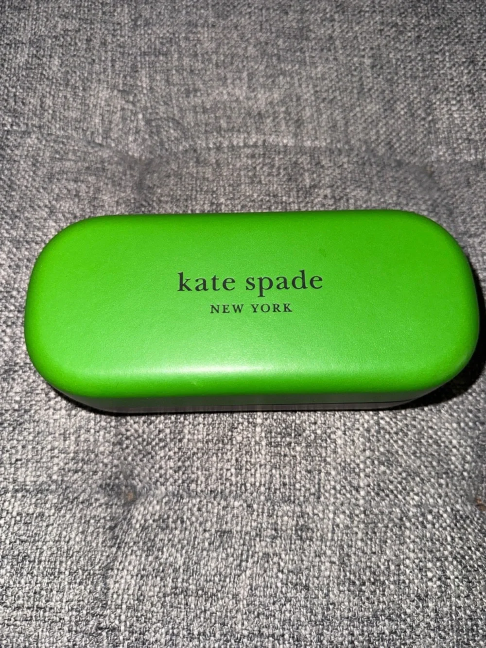 Kate spade hard sunglass case green and black